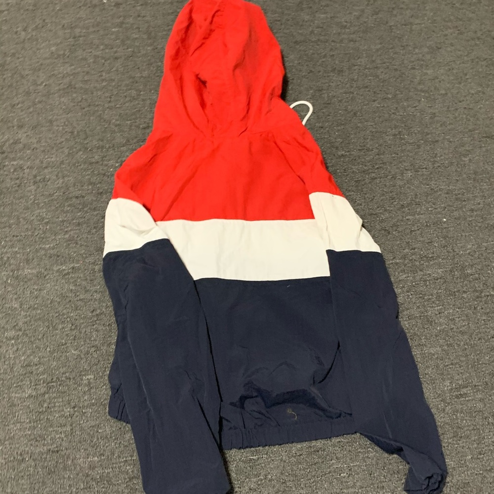 New Red white and blue windbreaker